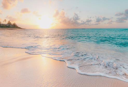 Sunrise on beach 