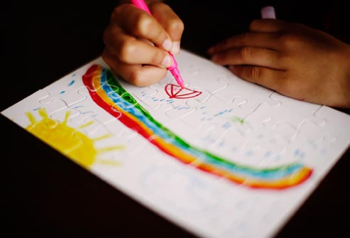 Rainbow drawing 