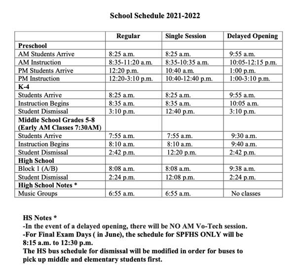 Nj Riverline Schedule 2022 School Schedule / 2021-22 School Schedule